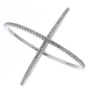 Cubic Zirconia Silver Ring
